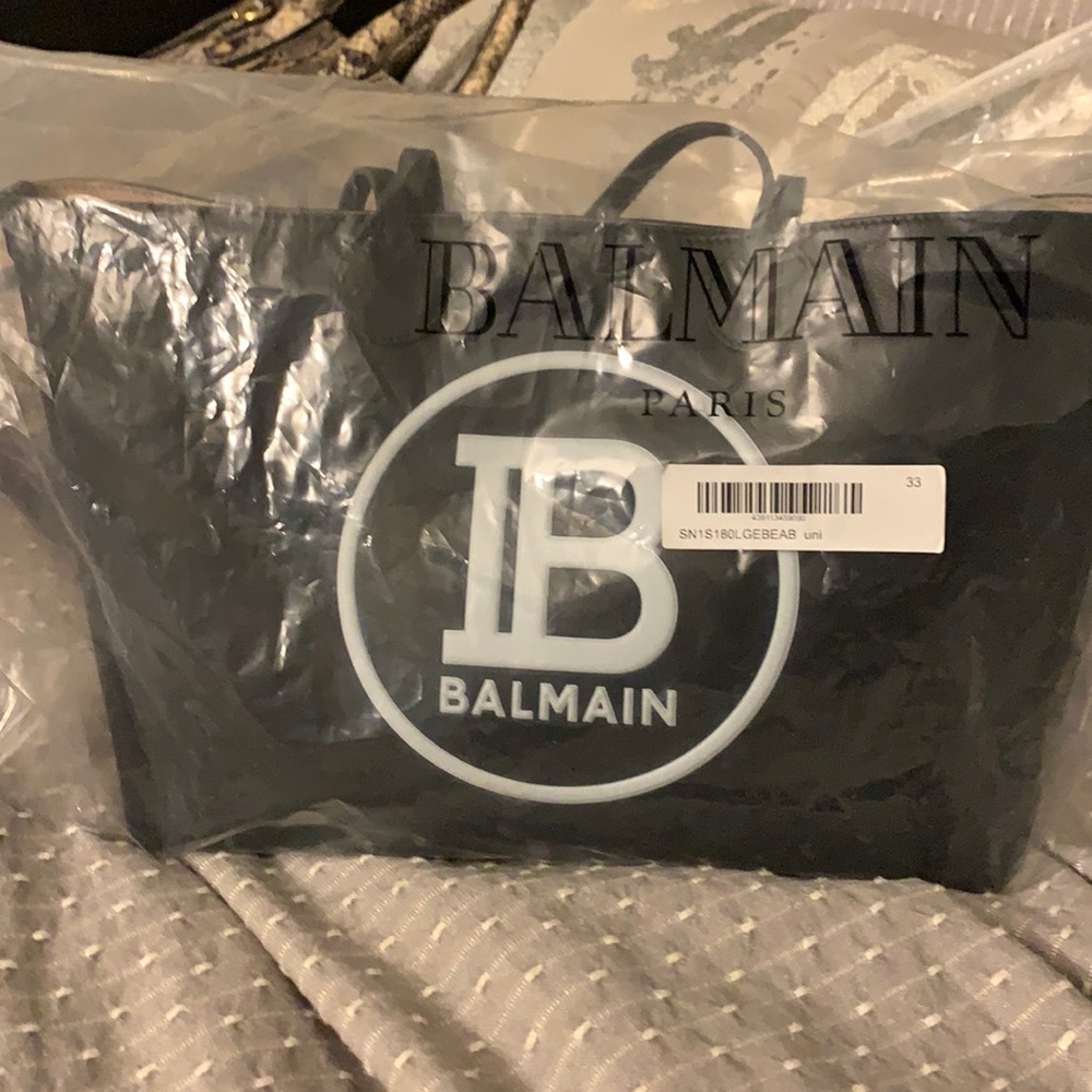 Balmain Black Tote Bag